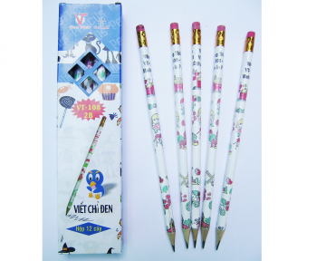 Bút Chì Đen Vỏ Gỗ VT 108 2B