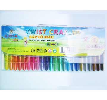Sáp vặn G-Star 907 - 24 màu (cây ngắn)